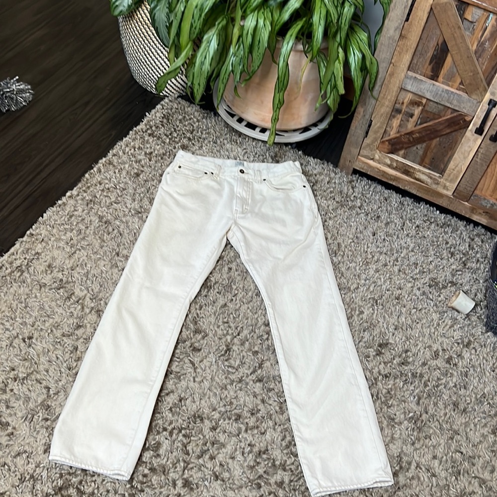 Vintage JCrew 33 30 cream jeans perfect condition